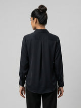 Women Shirt Solid Black Regular Fit
