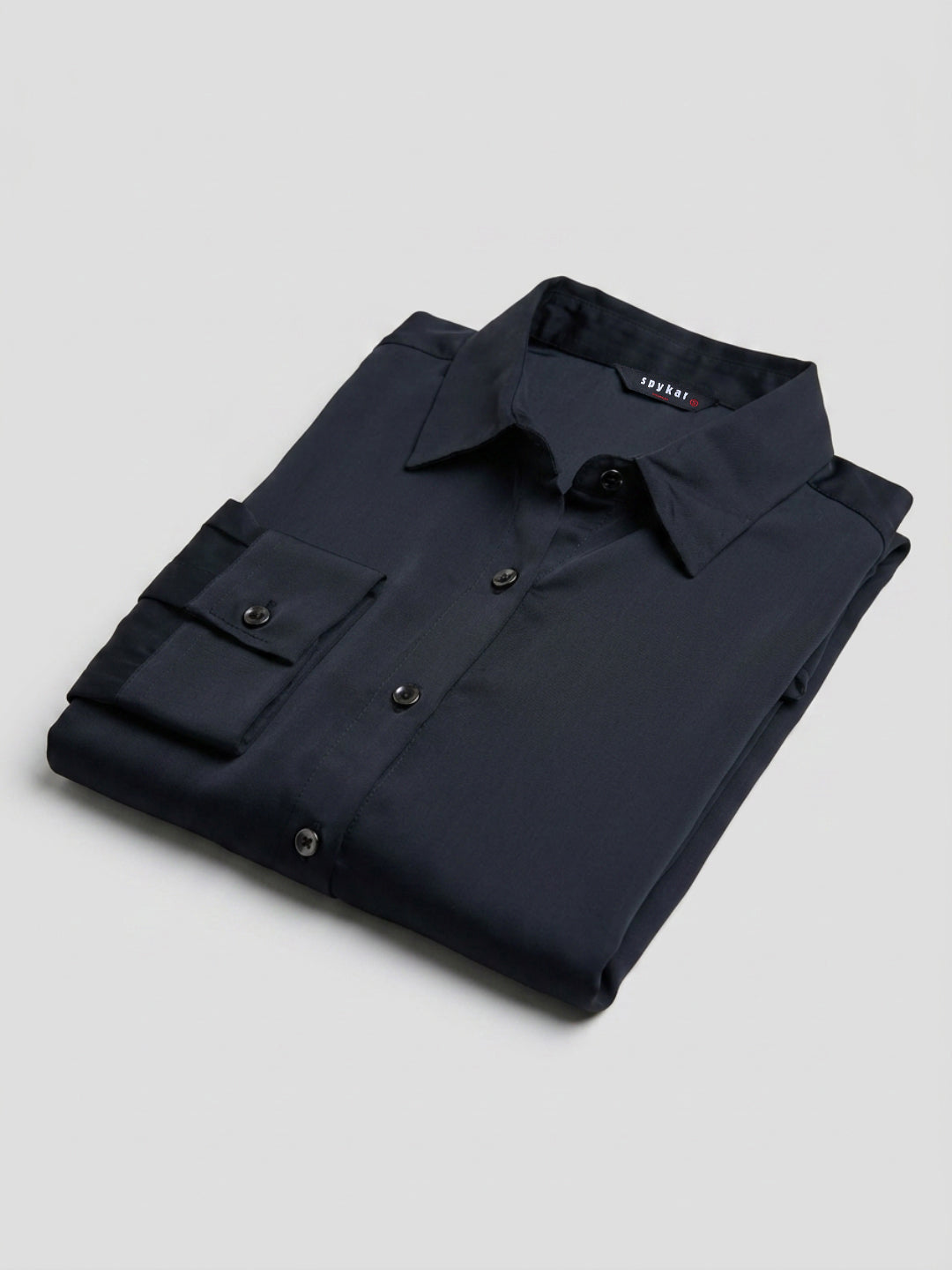 Women Shirt Solid Black Regular Fit