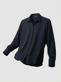 Women Shirt Solid Black Regular Fit