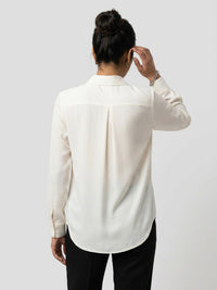 Women Shirt Solid White Regular Fit