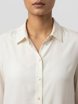 Women Shirt Solid White Regular Fit