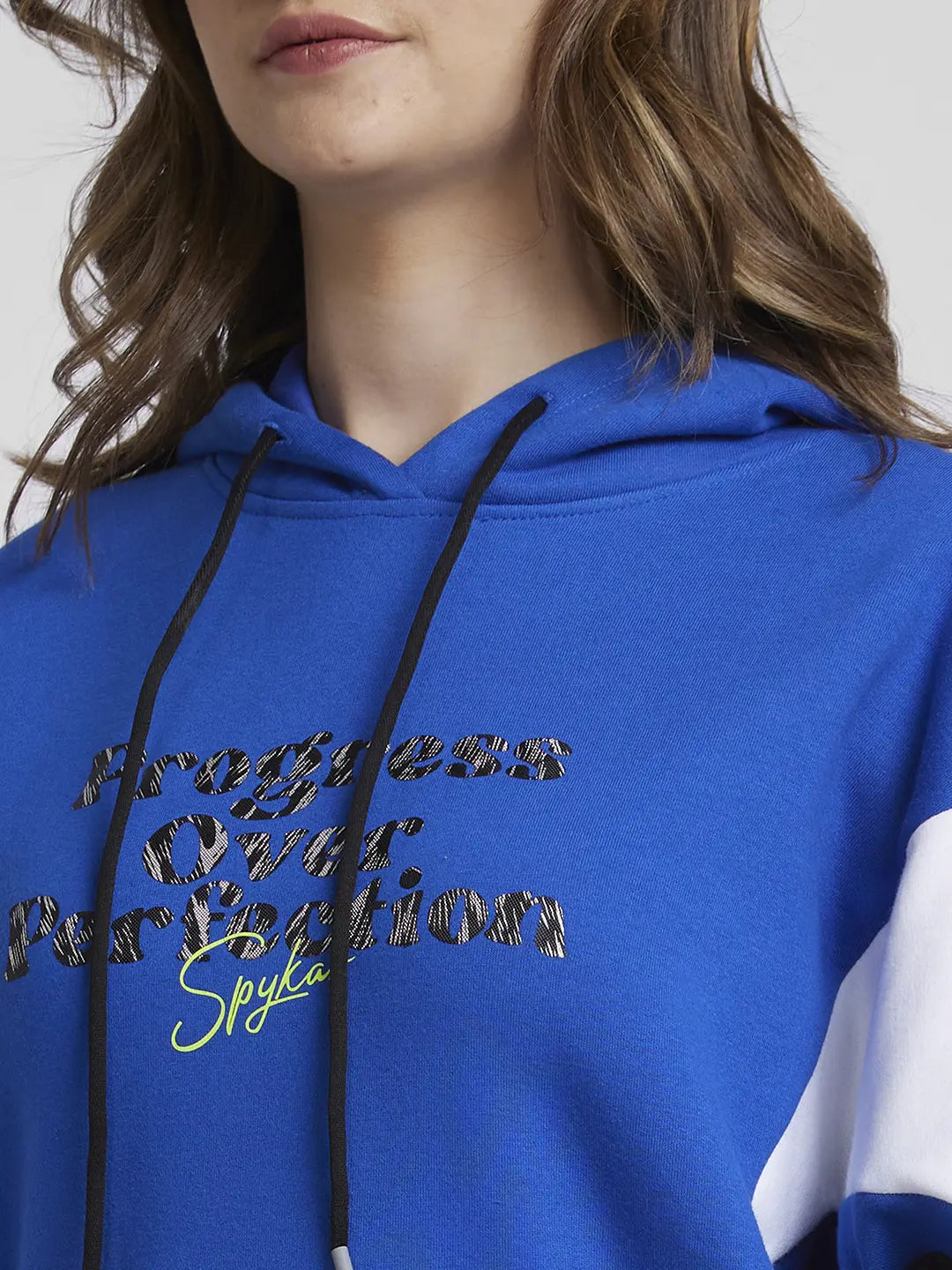 Spykar Galactic Cobalt Comfort Fit Casual Sweatshirts For Women