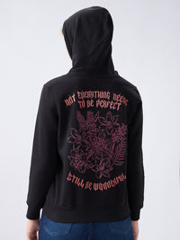 Women Sweatshirt Black Regular Fit