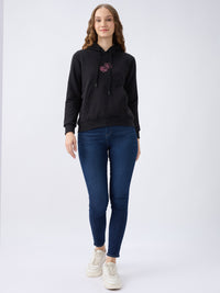 Women Sweatshirt Black Regular Fit