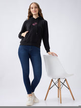 Women Sweatshirt Black Regular Fit