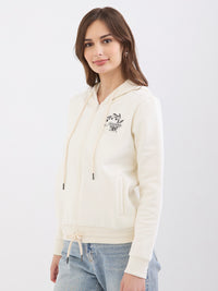 Women Sweatshirt Off White Relaxed Fit