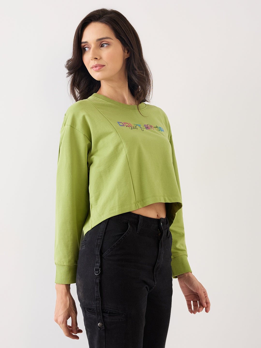 Spykar Mindful Mauve  Boxy Fit Sweatshirts For Women