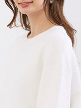 Women Sweatshirt Off White Relaxed Fit