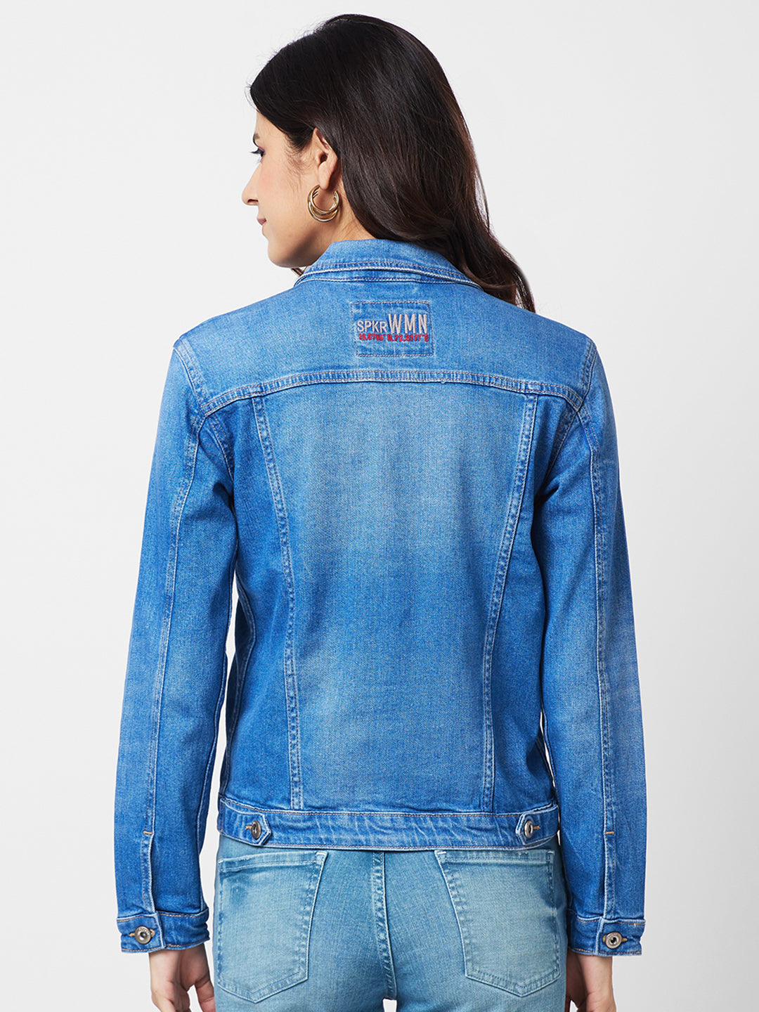 Spykar Women Washed Cotton Denim Jacket