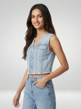 Women Jacket Solid Blue Straight Fit