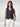Women Jacket Solid Blue Straight Fit