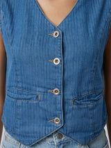 Women Jacket Denim Blue Regular Fit