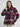 Women Top Check Magenta Pink Oversize Fit
