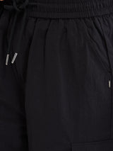 Women Cargo Baggy Fit Black