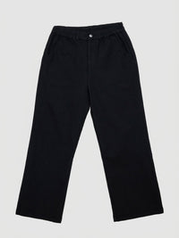 Women Trouser Straight Fit Black High Rise
