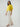 Women Trouser Wide Leg White High Rise