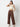 Women Trouser Loose Fit Brown High Rise