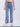 Women Trouser Straight Fit Blue High Rise