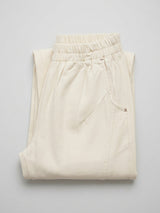 Women Trouser Straight Fit White High Rise