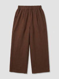 Women Trouser Straight Fit Brown High Rise
