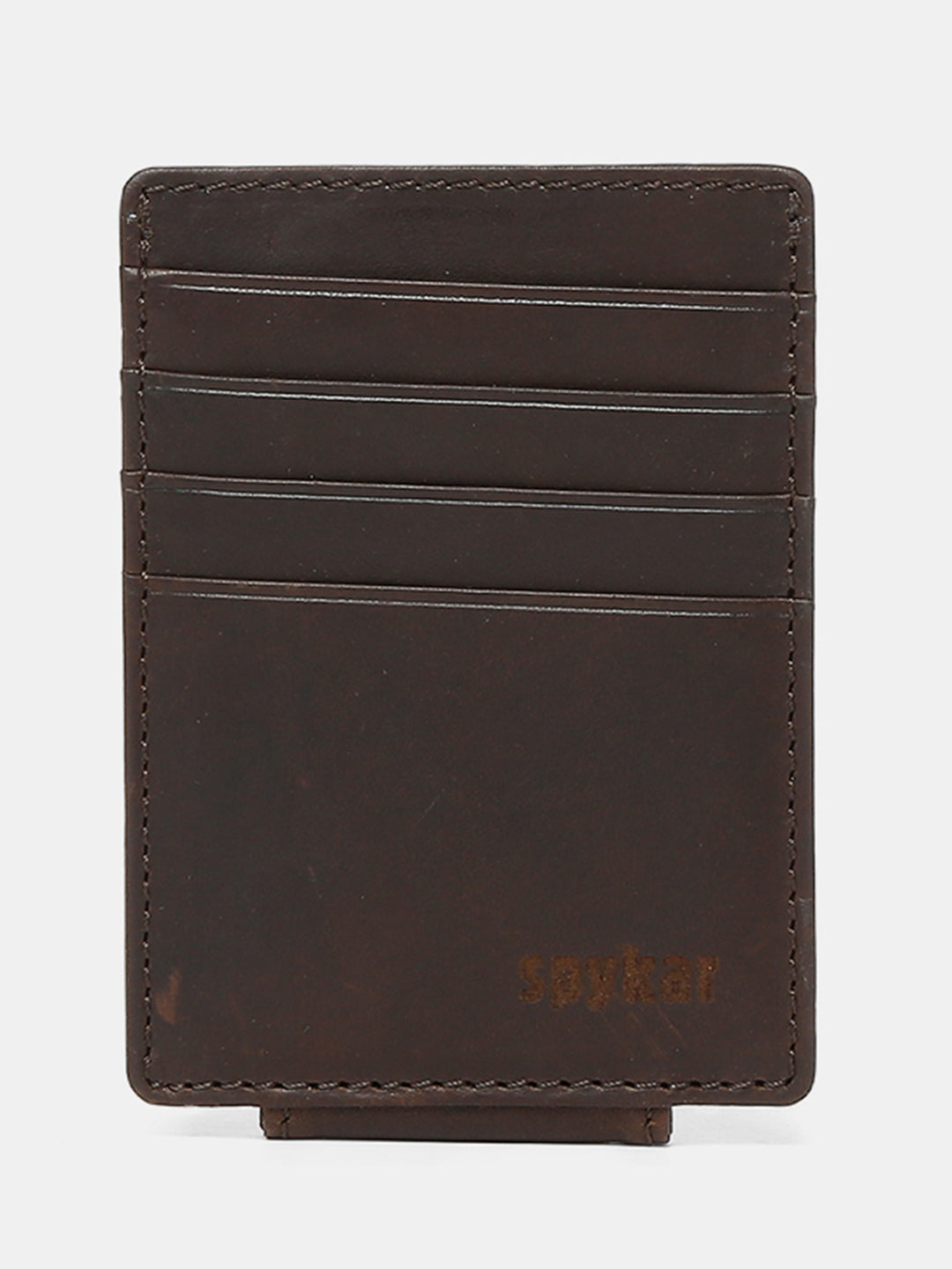 Spykar Men Brown Leather Money Clips