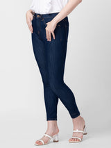 Women Alexa Jeans Super Skinny Fit Dark Blue High Rise