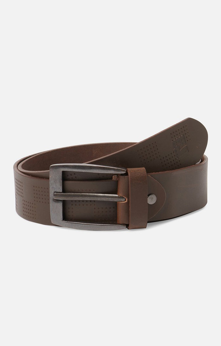 Spykar Brown Genuine Leather Belt