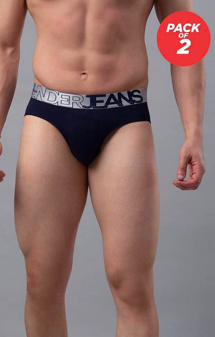 Underjeans by Spykar Men Premium Navy Brief