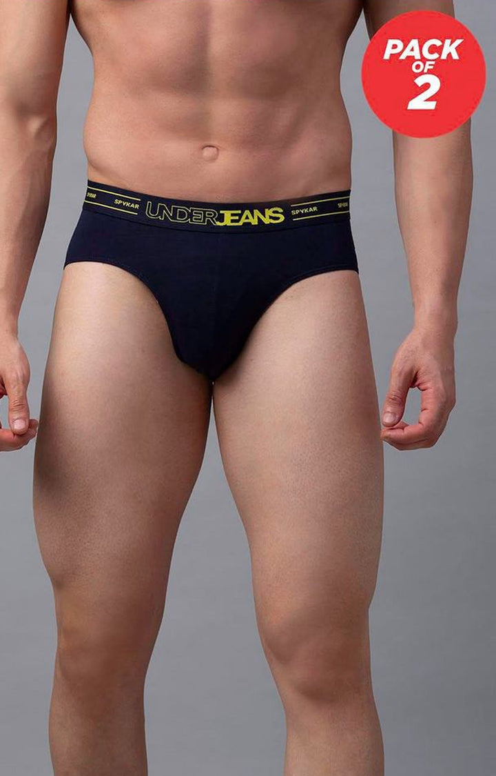 Underjeans by Spykar Men Premium Navy Brief