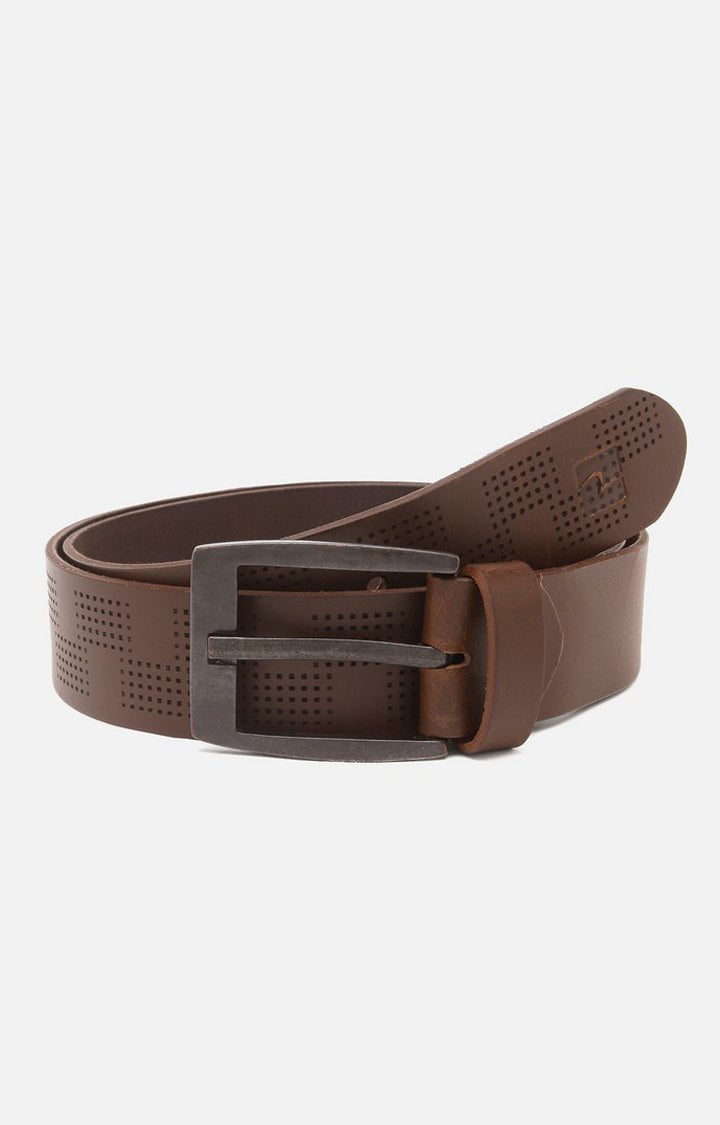 Spykar Men Brown Genuine Leather Belt