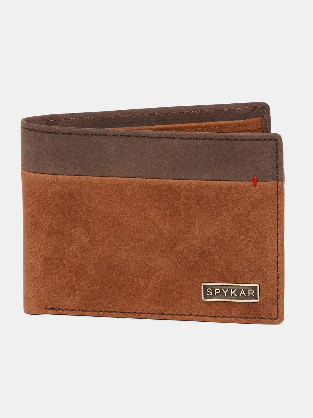 Spykar Men Brown Leather Wallet