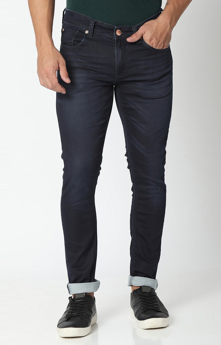 Spykar Men Blue Super Slim Fit Tapered Length Jeans (Super Skinny)