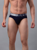 Underjeans Cotton Blend Navy Brief