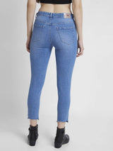 Women Amora Jeans Mom Fit Light Blue Mid Rise