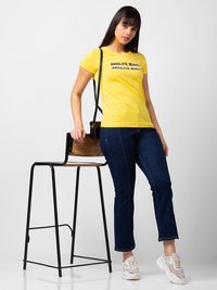 Women Elissa Jeans Boot Cut Fit Dark Blue High Rise