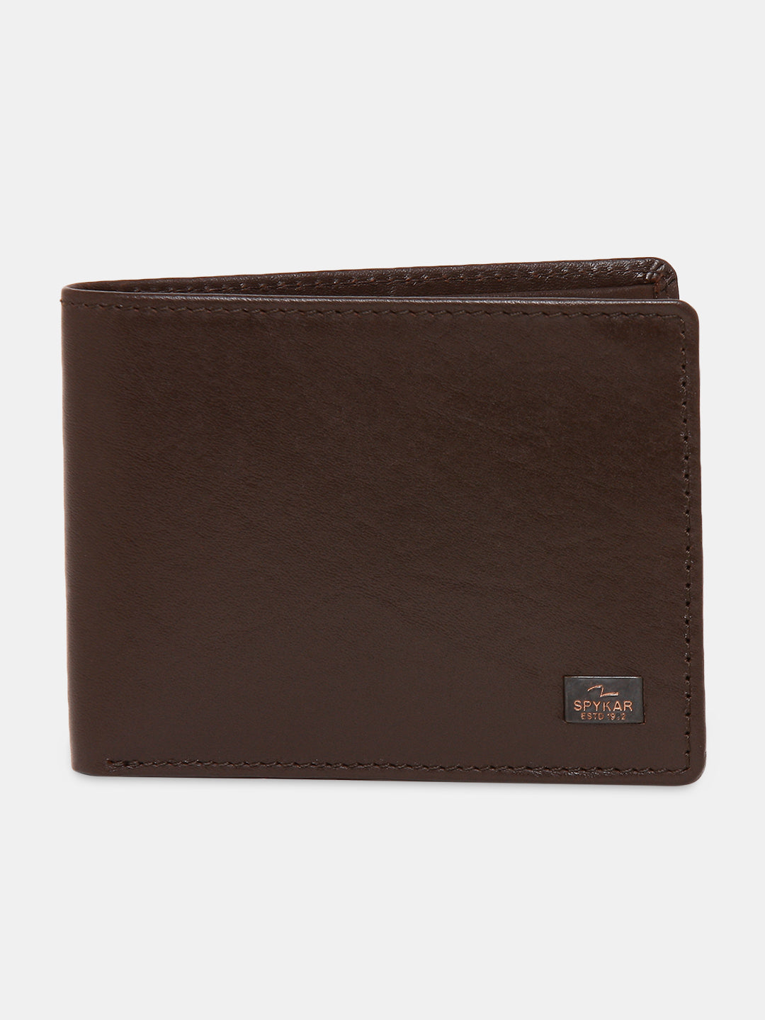 Spykar Men Brown Leather Wallet