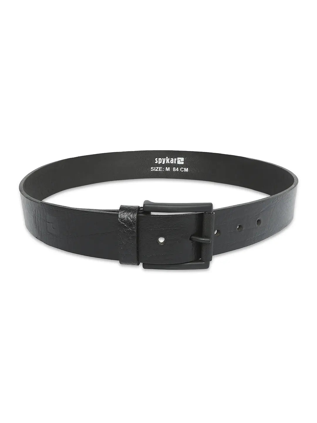 Spykar Men Black Leather Belt