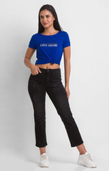 Women Emma Jeans Slim Fit Black Mid Rise