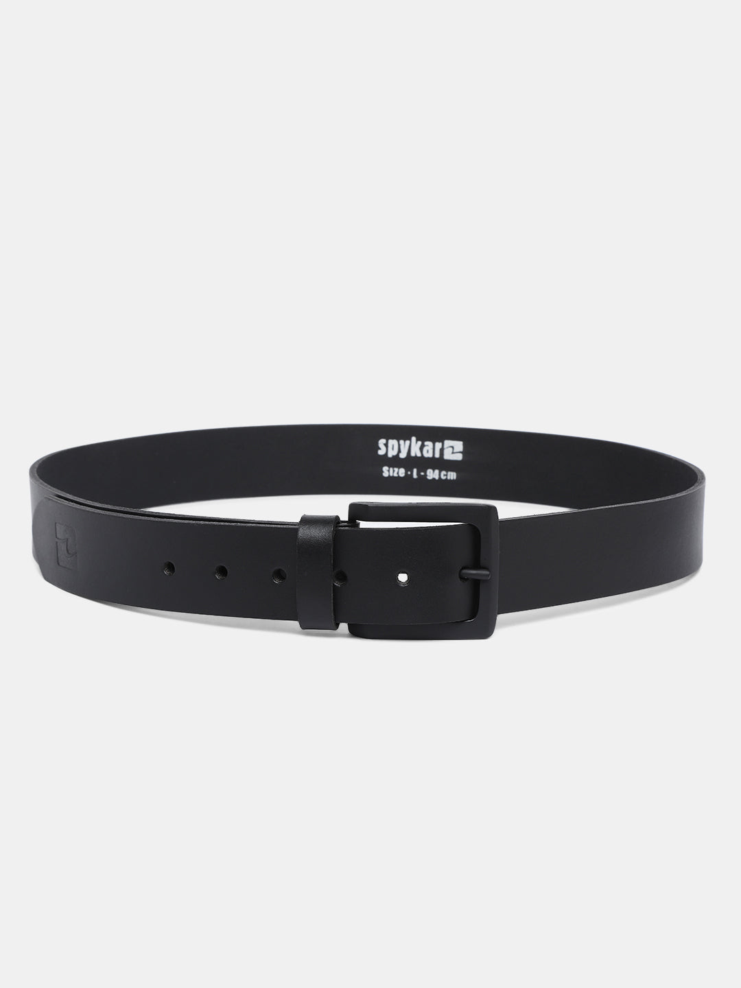 Spykar Men Black Leather Belt