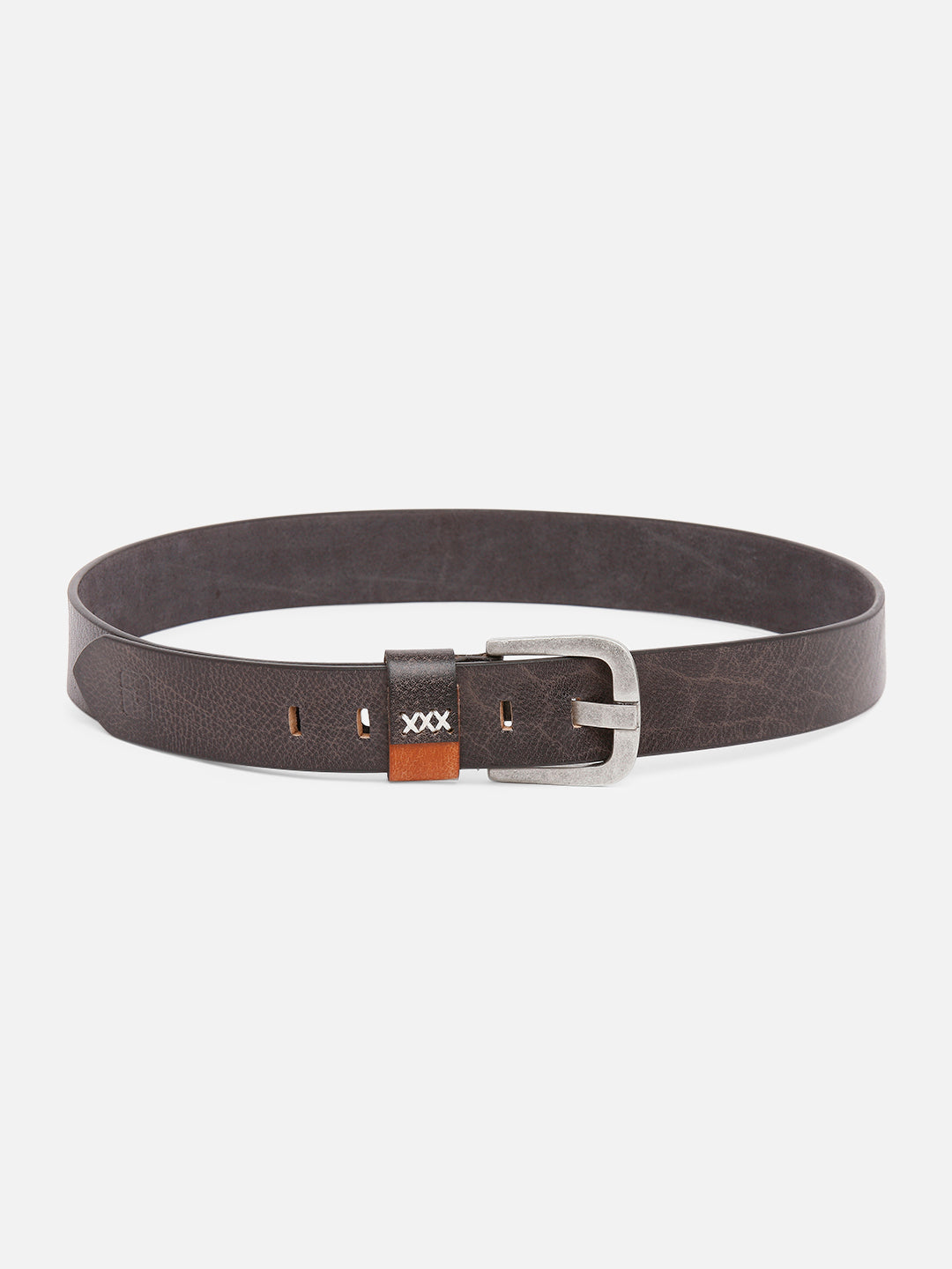 Spykar Men Black Leather Belt