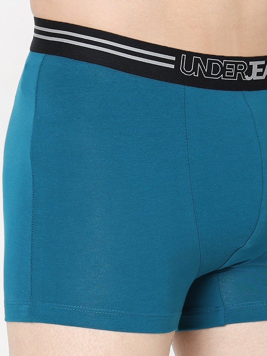 Underjeans by Spykar Men Premium Teal Blue Trunk