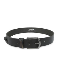Spykar Men Black Leather Belt