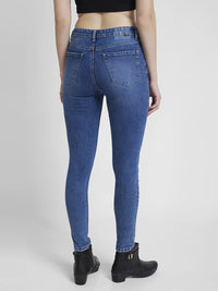Women Jeans Super Skinny Fit Blue High Rise