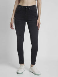 Women Alexa Jeans Super Skinny Fit Black High Rise