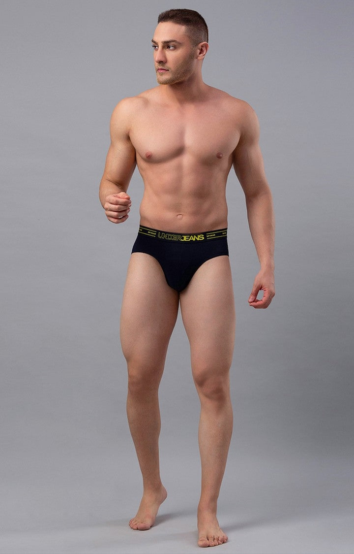 Underjeans by Spykar Men Premium Navy Brief
