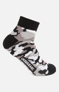Men Premium Grey Ankle Length (Non Terry) Single Pair Of Socks- Underjeans By Spykar