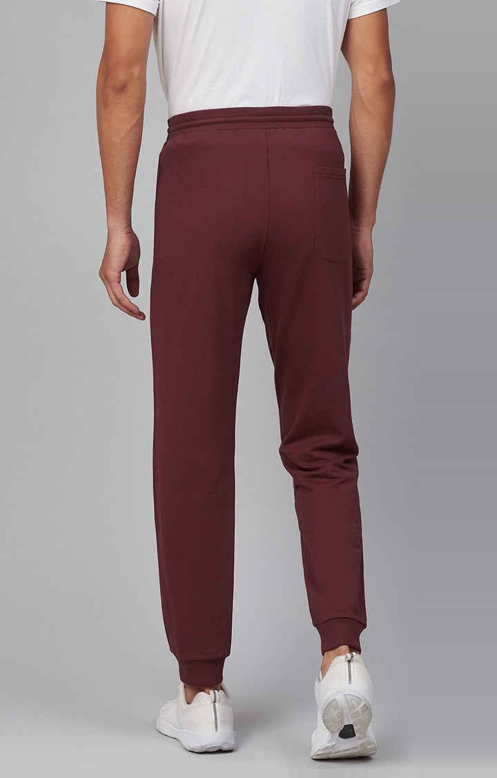 Underjeans by Spykar Men Premium Knitted Maroon Trackpant