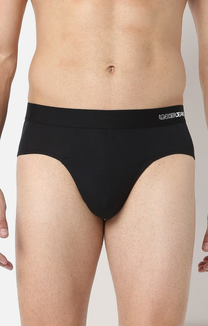 Underjeans Black Micromodal Brief