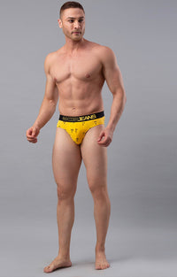 Underjeans Pack Of 3 Cotton Blend Pinted Briefs