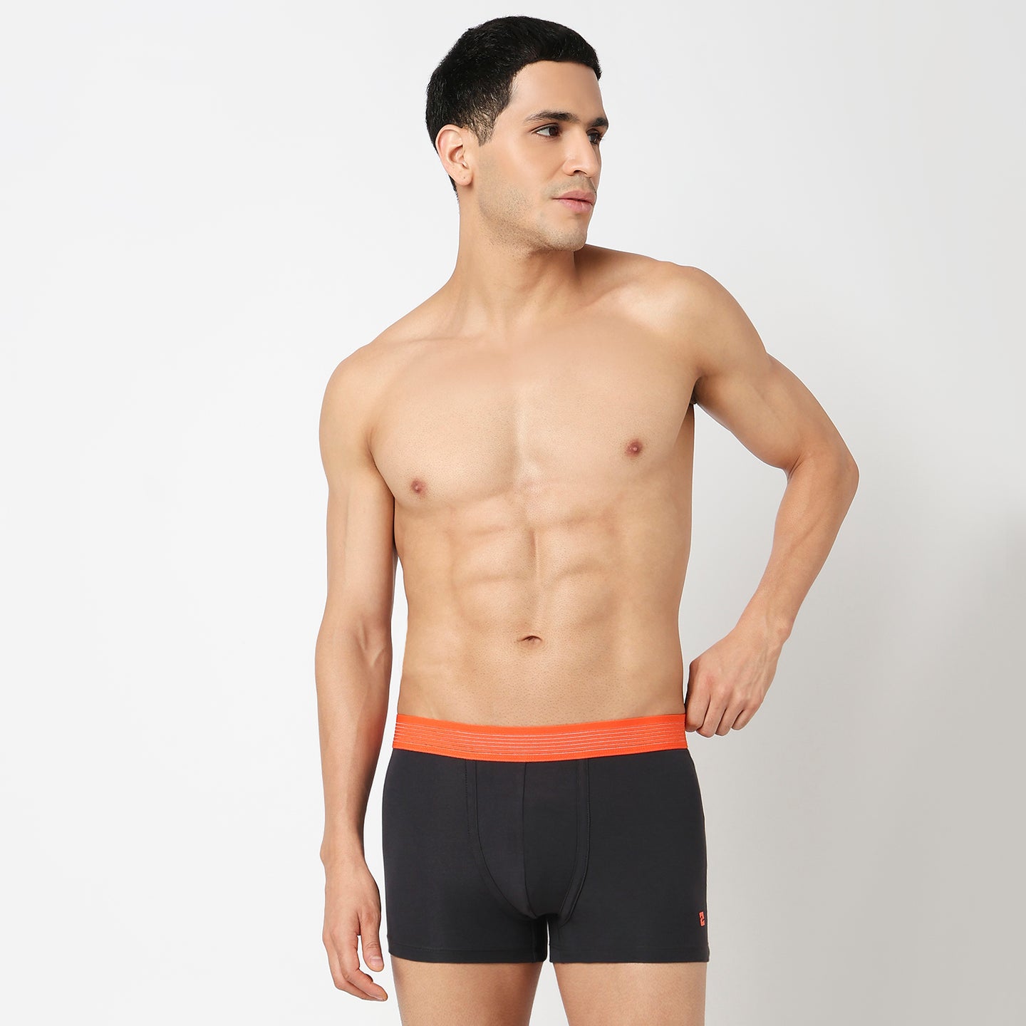 Underjeans Dark Grey Cotton Blend Trunk